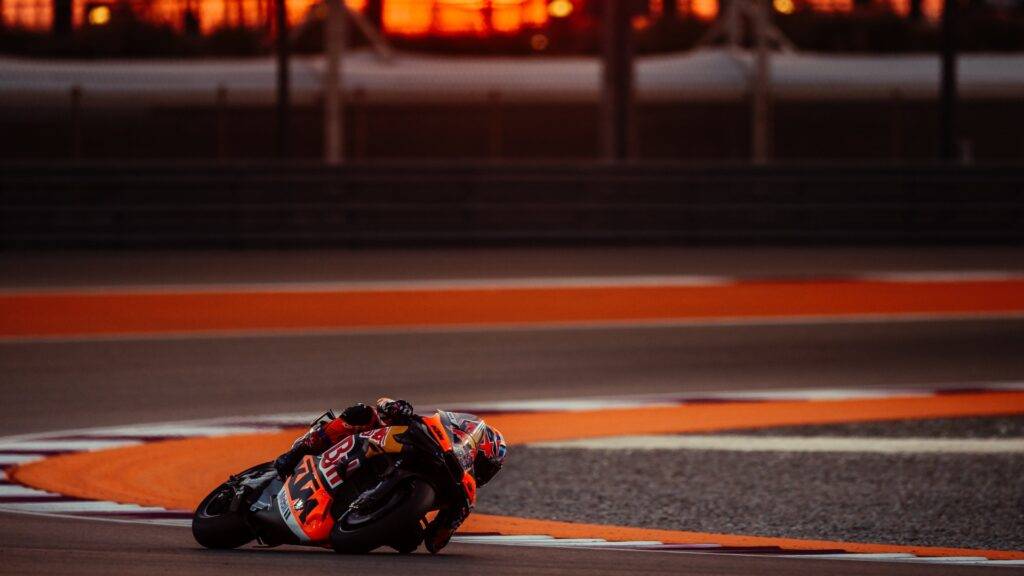 Jack Miller nei test in Qatar 2024 su KTM