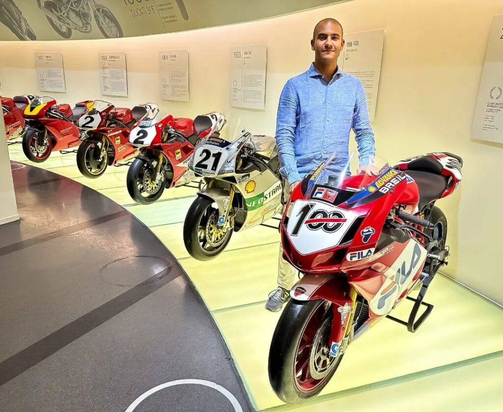 Edoardo Vercellesi al museo Ducati - Borgo Panigale