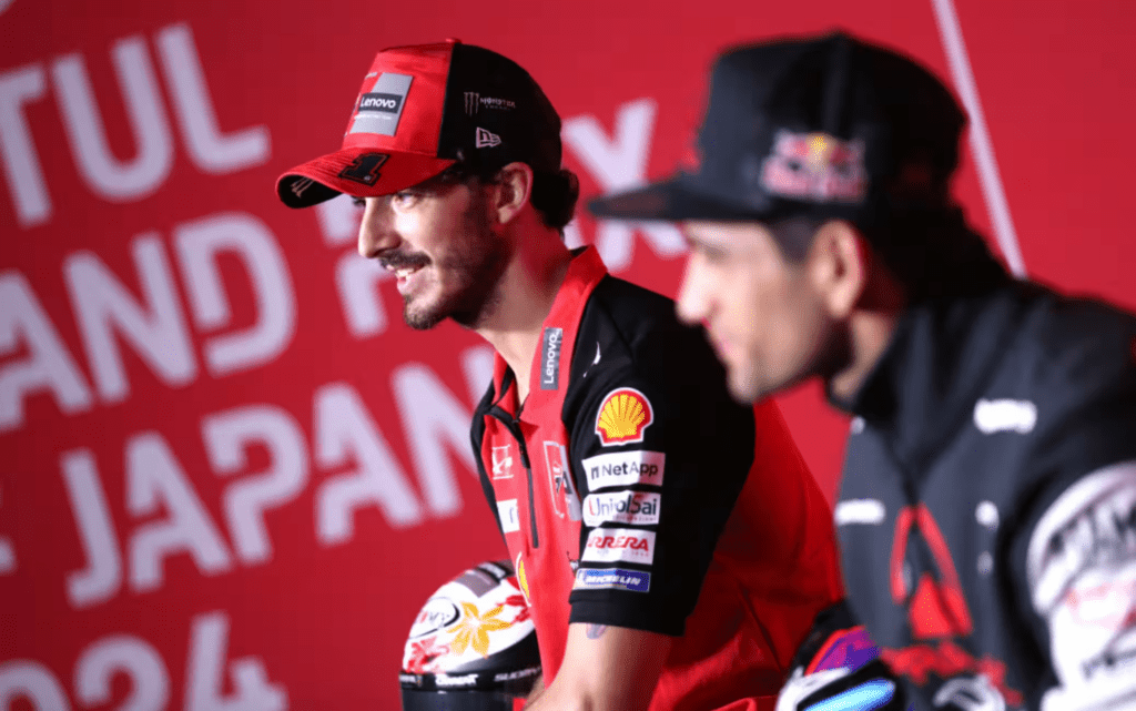 Bagnaia VS Martin. La lotta mondiale continua. Le loro parole in conferenza stampa.