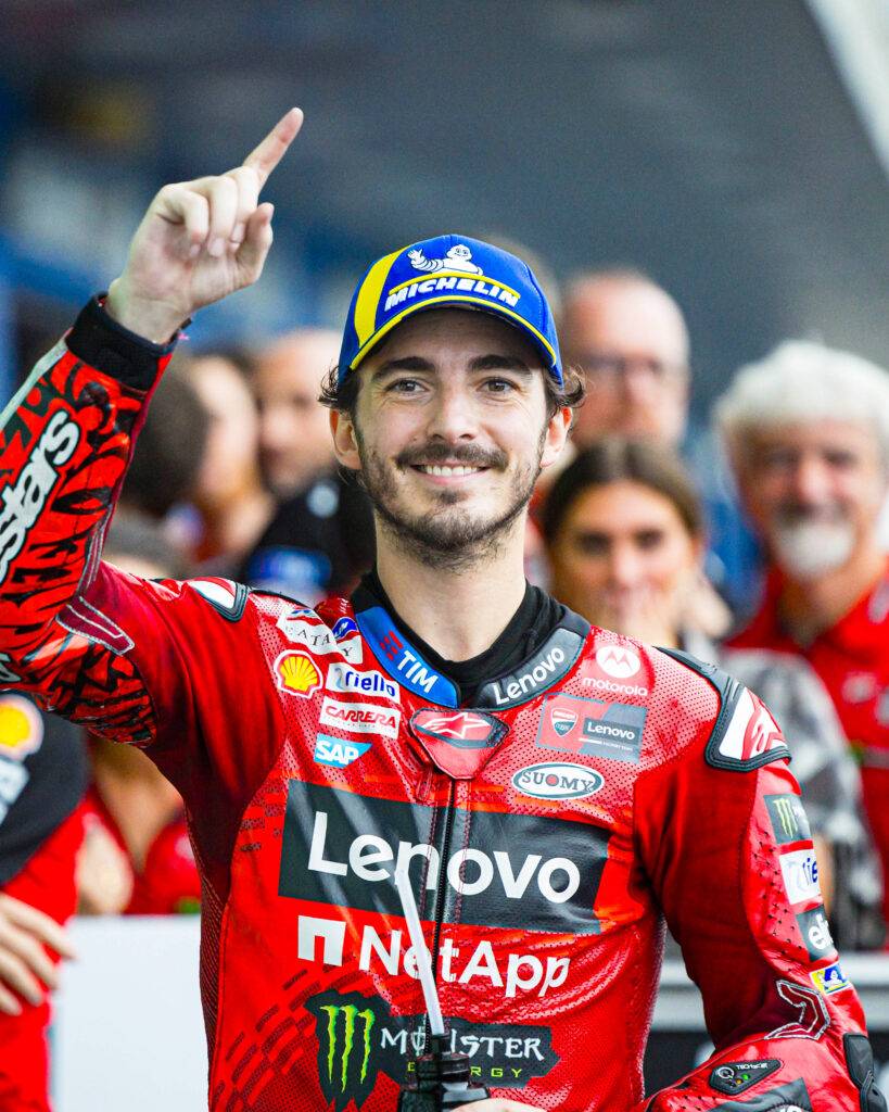 Pecco Bagnaia: “Obbligati a vincere. Peccato la caduta di Marquez”