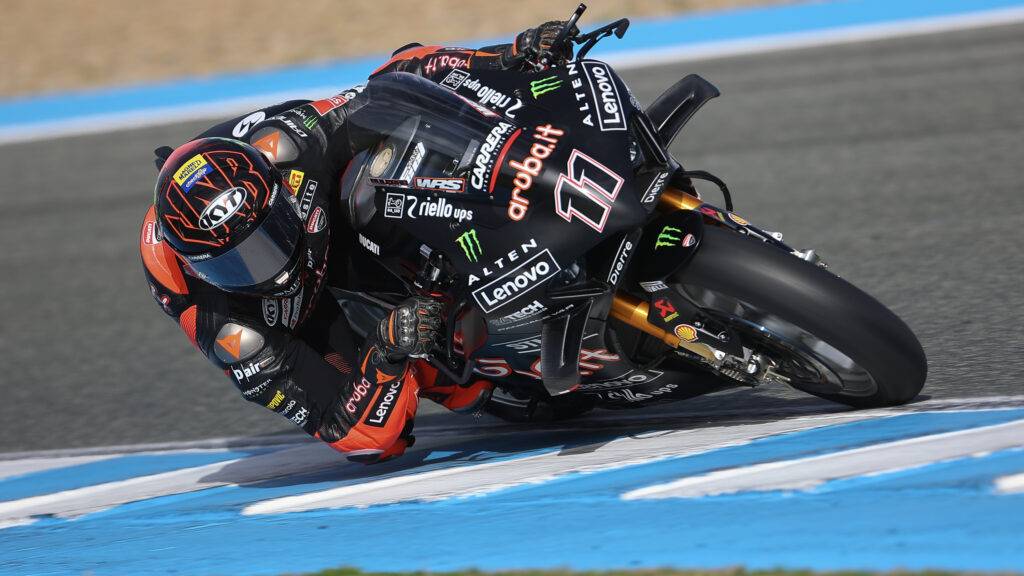 SBK, test a Jerez