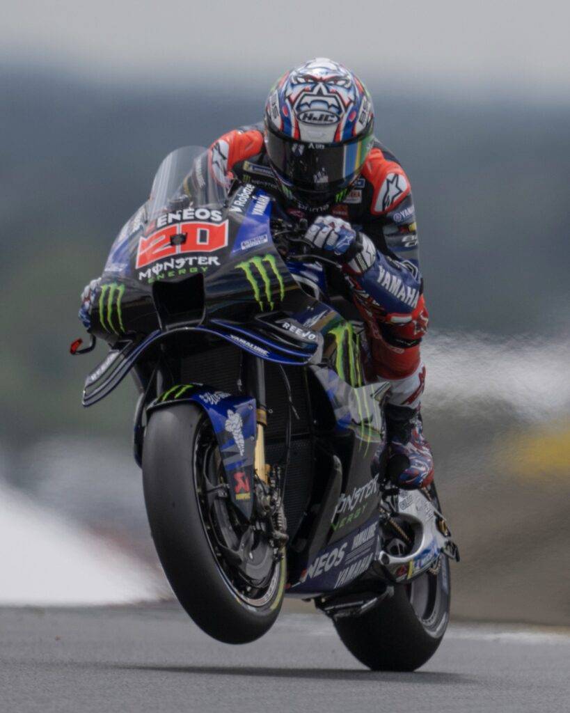 Fabio Quartararo in pista a Le Mans