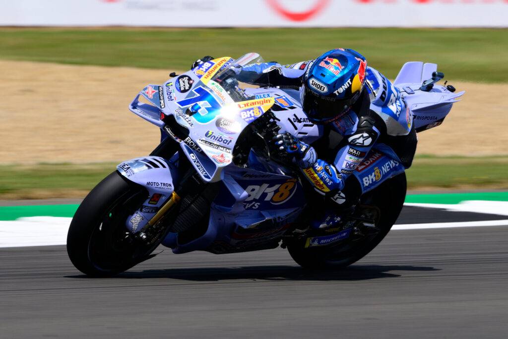 Alex Marquez in pista a Silverstone