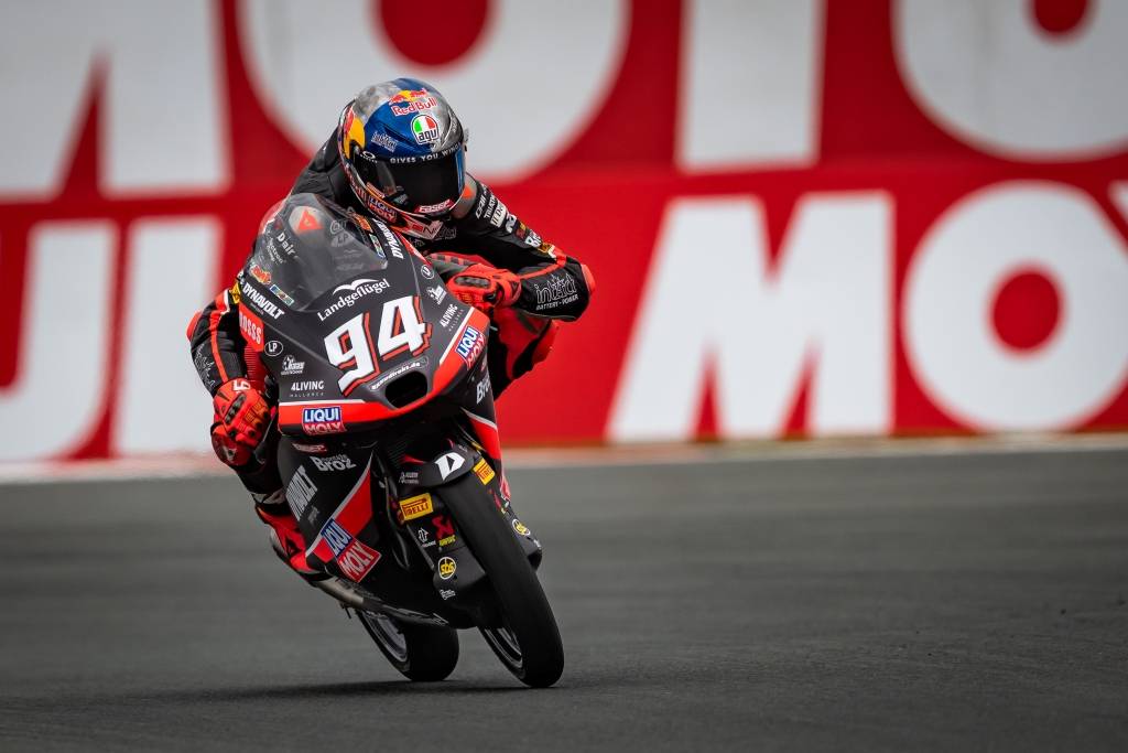 Guido Pini in pista ad Assen