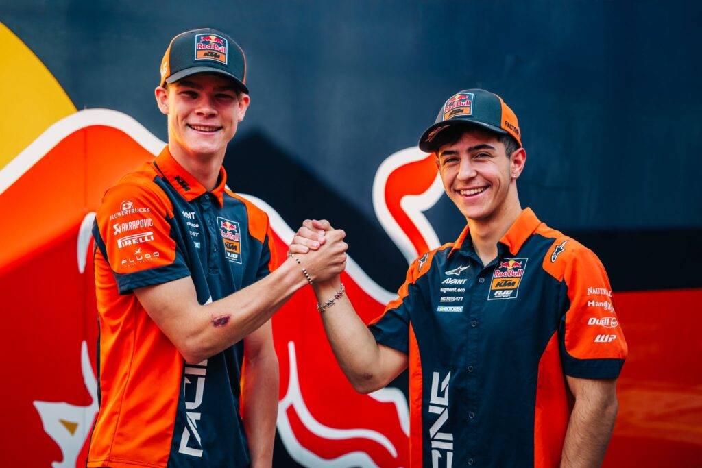 Collin Veijer e Jose Antonio Rueda, i due piloti del team KTM Ajo in Moto2 per la stagione 2026