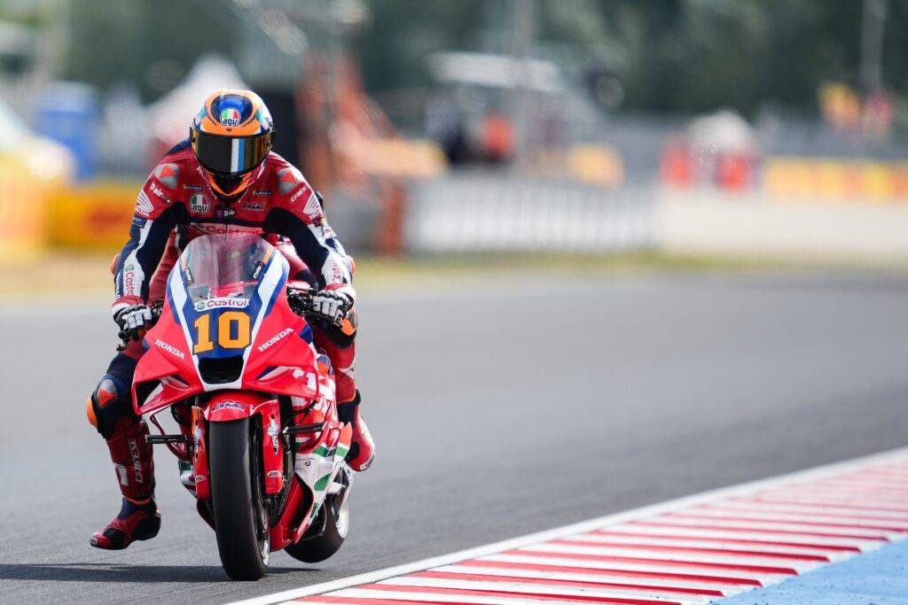 Luca Marini in pista al Balaton Park