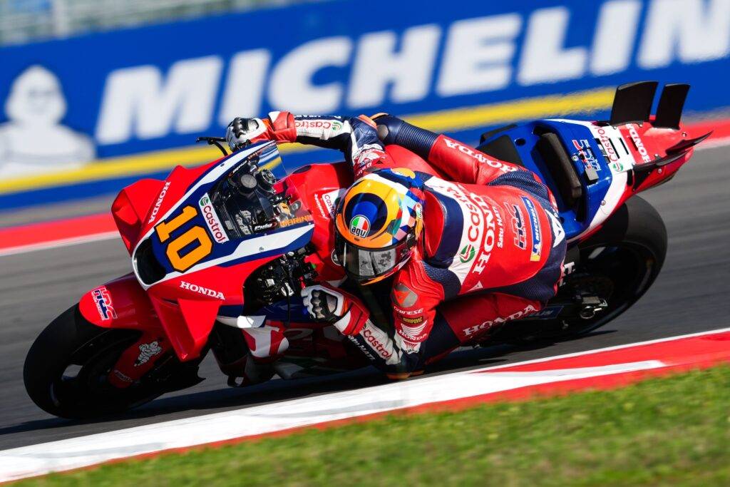 La Honda è veloce anche a Mandalika, Marini: “Obiettivo prima fila”